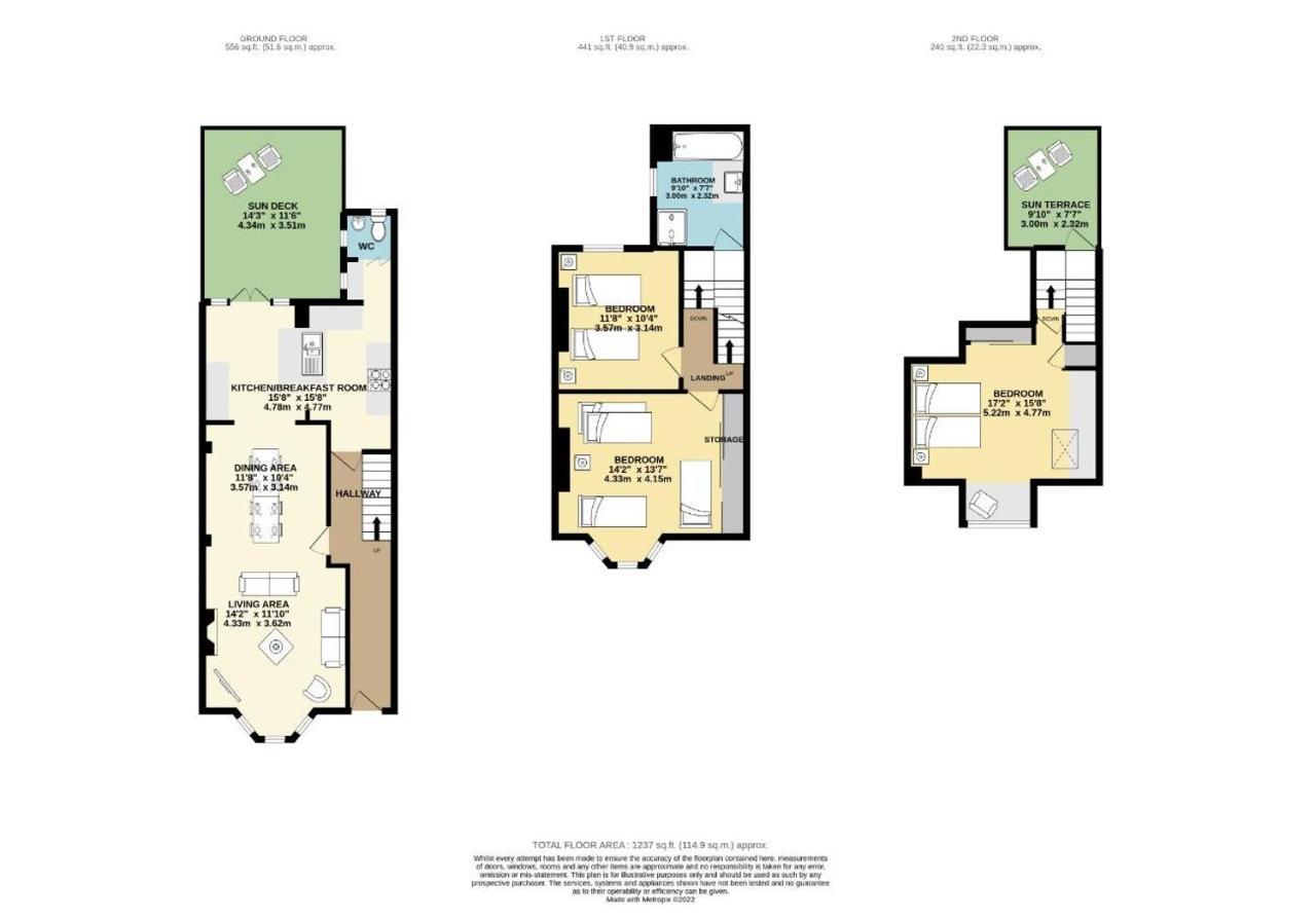 布赖顿The Townhouse By My Getaways Free Parking别墅 外观 照片
